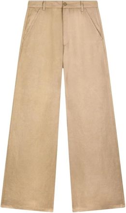 Dondup Stijlvolle Broeken - Dames - Wijde Broeken - Beige - W28 - Broeken