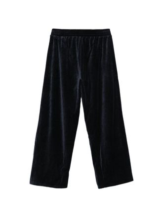 Emporio Armani Velvet Logo Joggers - Black
