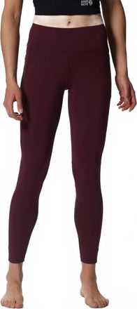 Mountain Hardwear Mountain Stretch Tight Leggings In Cocoa Red