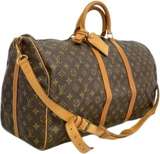 Louis Vuitton Vintage, unisex, Bruin, ONE Size, Pre-owned Weekendtas