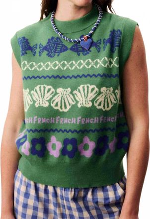 FRNCH Johanne Sweater In Green