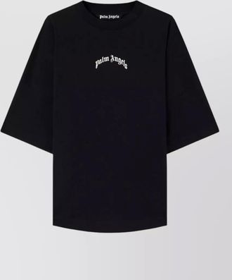Palm Angels cotton oversized logo-print t-shirt