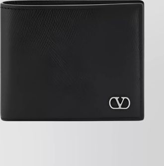 Valentino Garavani iconic vlogo leather bi-fold billfold wallet