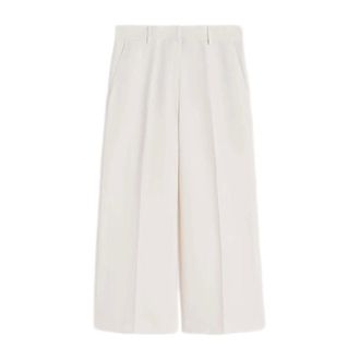 Max Mara Wide Trousers, female, Beige, Size: 2XS Wkdzircone Pants