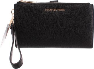Michael Kors Portemonnee met kaartvakken - Dames - Portefeuilles - Zwart - ONE Size - Leer - Accessoires