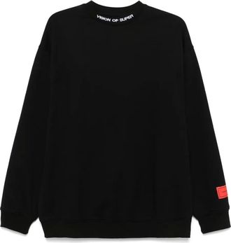 Vision Of Super embroidered-logo sweatshirt - men - Cotton - S - Black