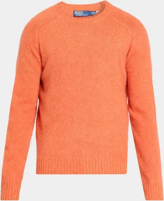 Polo Ralph Lauren Men & apos;s Suede-Patch Wool-Cashmere Sweater
