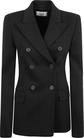 Sportmax Zwarte Jassen Sestri - Dames - Blazers - Zwart - L - Polyester - Jassen