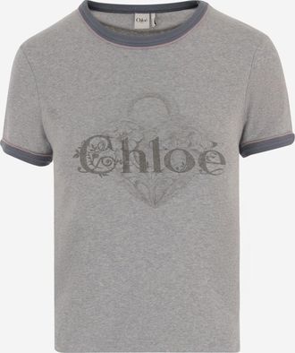 Chlo&eacute; Grey Logo T-Shirt