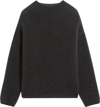 Max Mara Round-neck Knitwear, female, Green, Size: XS Taro Mohair Sweater