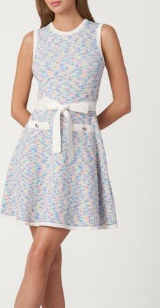 Shoshanna Talmadge Texture Knit Coco Dress in Candy Multi/white at Nordstrom, Size X-Small