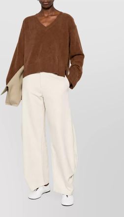 C.T. Plage ribbed v-neck wool jumper