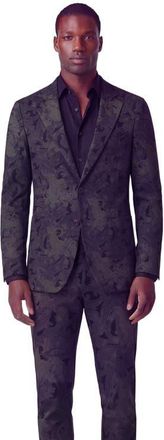 Lords of Harlech Paisley Explosion Mens Tailored Blazer in Paisley Explosion Black at Nordstrom, Size 48