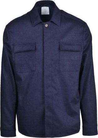 Eleventy Wool Cashmere Shirt - Blue