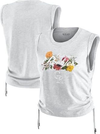 WEAR by Erin Andrews Womens WEAR by Erin Andrews Heather Gray Colorado Rockies Cinched Tank Top at Nordstrom, Size Medium