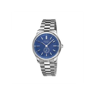 Gucci Ya 126389 - G-Timeless 40 mm roestvrijstalen kast - Dames - Horloges - Blauw - ONE Size - Accessoires