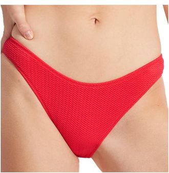 Seafolly Sea Dive High Cut Pant Bikini-Bottom f&uuml;r Damen | rot