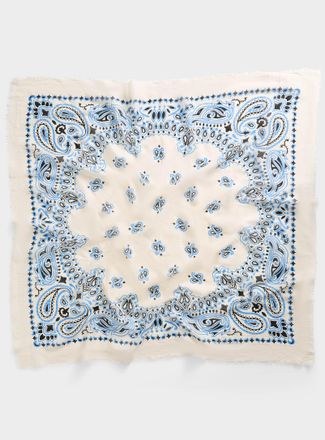 Simons Womens Bandana-pattern 100% cotton large scarf