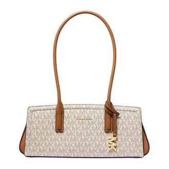 Michael Kors Laila Signature Small East West - Dames - Schoudertassen - Beige - ONE Size - Tassen