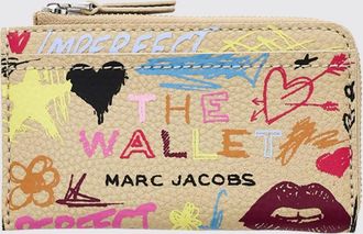 Marc Jacobs Portafoglio The Punk Scribble in pelle con stampa grafica