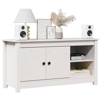 Berkfield Home TV Cabinet White 103x36.5x52 cm Solid Wood Pine