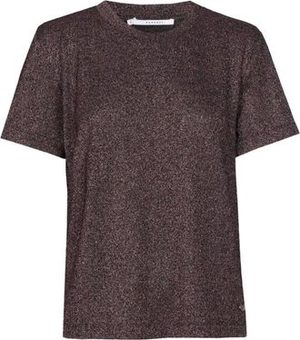 Xandres Helle T-shirt - Dames - Tops - Paars - Maat: L Viscose