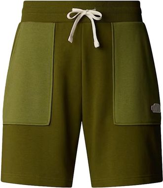 The North Face Bermuda Terry Relaxed - Heren - Korte sportbroeken - Groen - M - Katoen - Fitness