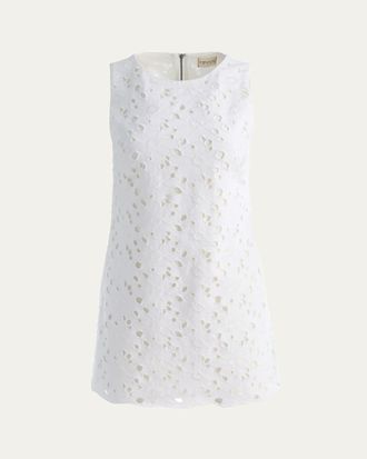 Alice & Olivia Clyde Eyelet Shift Dress