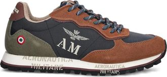 Aeronautica logo-print lace-up sneakers - Blauw