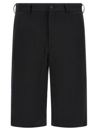 Comme Des Gar&ccedil;ons Black Wool Bermuda Mens Shorts