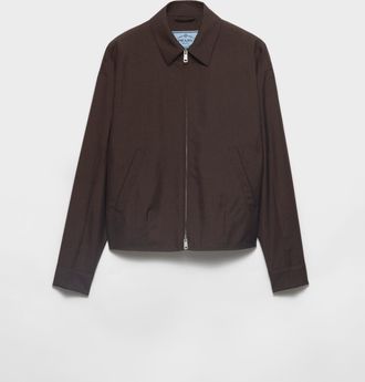 Prada Kid mohair blouson jacket