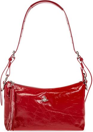 Vivienne Westwood Emma Schoudertas - Dames - Schoudertassen - Rood - ONE Size - Leer - Tassen