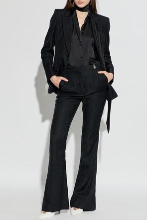 Versace Shirt With Tie Detail, Womens, Black