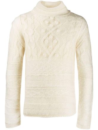 Jean Paul Gaultier chunky knit jumper - Neutrals