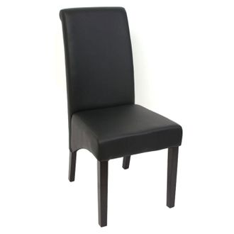 Hhg Hhg - Nunca Usado] Lote De 2 Sillas De Comedor Silla De Cocina Silla M37, Piel Sint&eacute;tica Mate, Negra, Patas Oscuras
