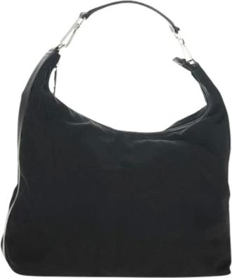 Gucci Pre-owned Shoulder Bags, female, Black, Size: ONE SIZE Pre-owned Nylon Shoulder Bag