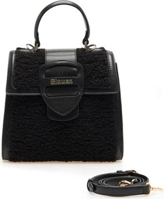 Blauer Zwarte Bont Crossbody Tas - Dames - Handtassen - Zwart - ONE Size - Tassen