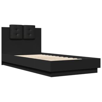 Berkfield Home Soft Bed Frame without Mattress Black 75x190 cm Small Single
