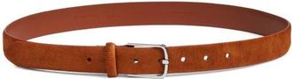 Nordstrom Yvette Genuine Calf Hair Belt in Brown Sand at Nordstrom, Size X-Small