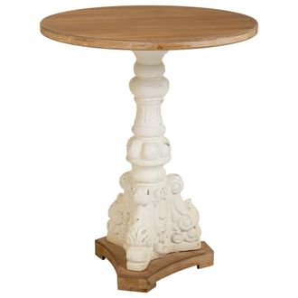 Wanderlust Deco Mesa Auxiliar De Madera Marr&oacute;n 66.5x66.5x81