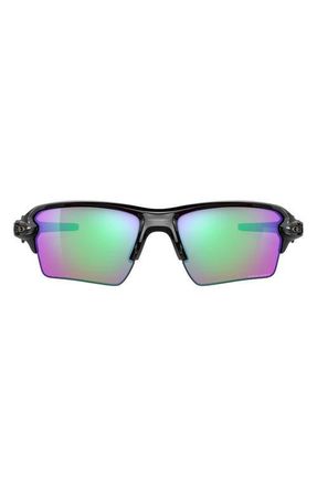 Oakley Flak 2.0 XL 59mm Polarized Sunglasses in Polished Black /Prizm Golf at Nordstrom