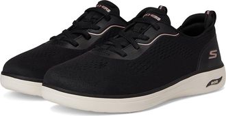Skechers On-the-go Arch Fit Inspire Sneaker Womens Shoes Black/Rose Gold : 5.5 B - Medium, Textile