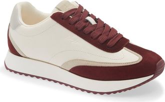 BOSS Marleny Running Sneaker in Open White/red at Nordstrom, Size 12