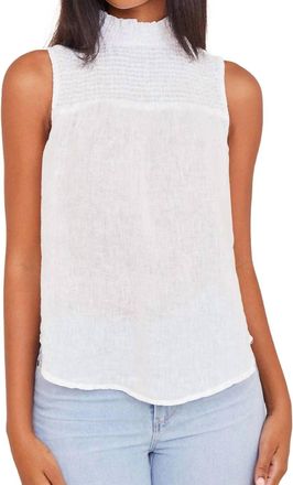 Bella Dahl Smocked Top In White