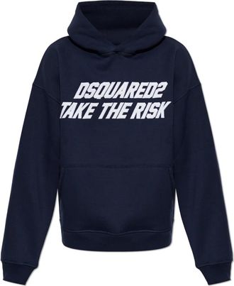 Dsquared2 Sweatshirts & Hoodies - Heren - Hoodies - Blauw - 2XL - Hoodies & sweatvesten