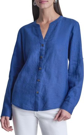 DKNY Dkny Roll Tab Linen Shirt