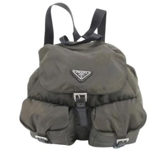 Prada Pre-owned Backpacks, female, Black, Size: ONE SIZE Pre-owned Vintage Nylon Backpack