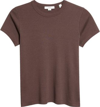 Vince Shrunken 90s T-Shirt in Iron at Nordstrom, Size Xx-Small