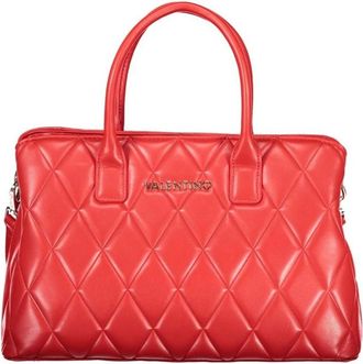 Valentino Polyethylene Handbag with Textured Finish - female - Valentino - Handbags - Red - ONE SIZE - Bags