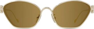 Loewe Anagram Gold Cat Eye Sunglasses